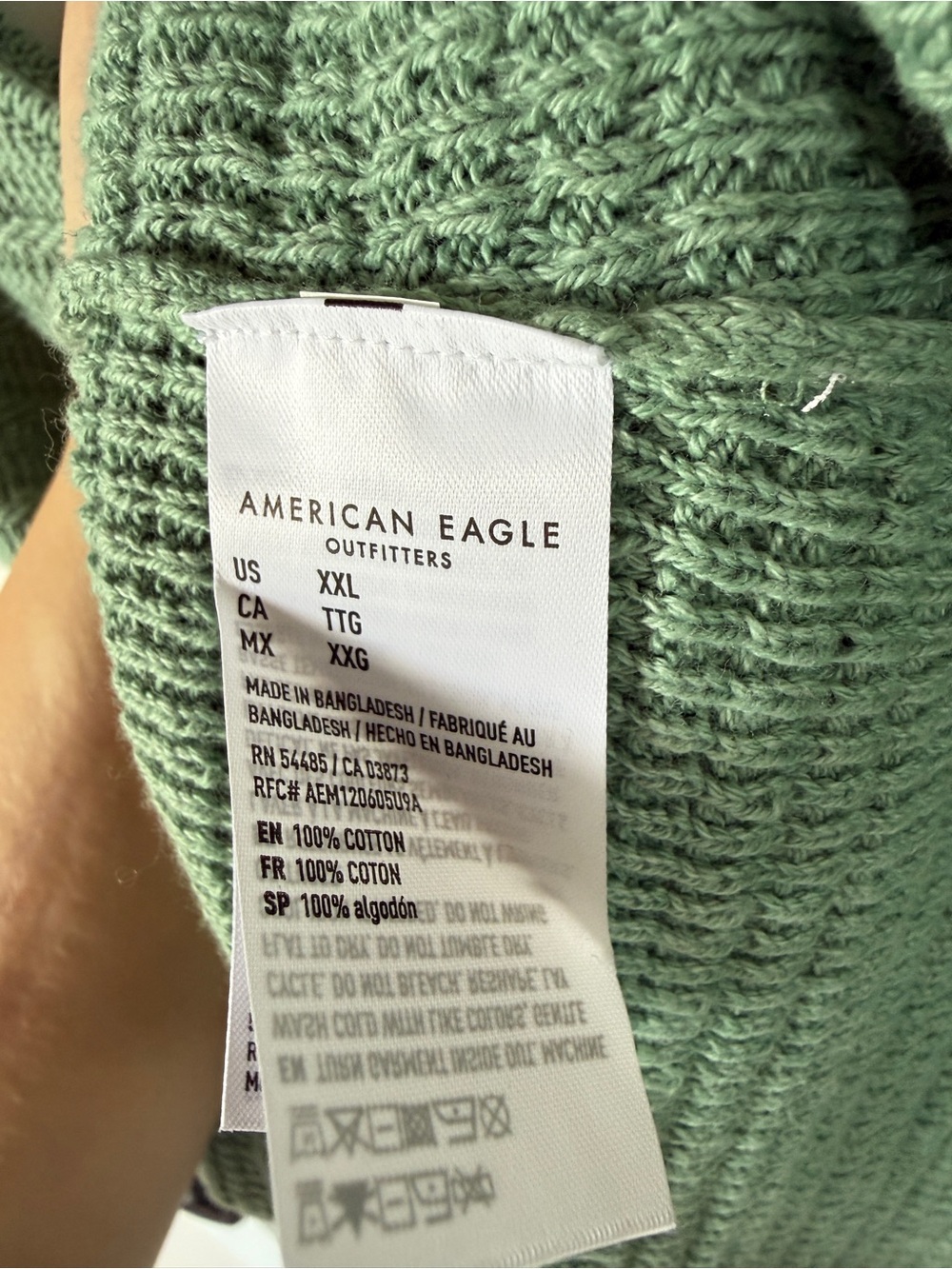 NWOT American Eagle One Shoulder Sweater Tank Cropped XXL - Picture 3 of 5